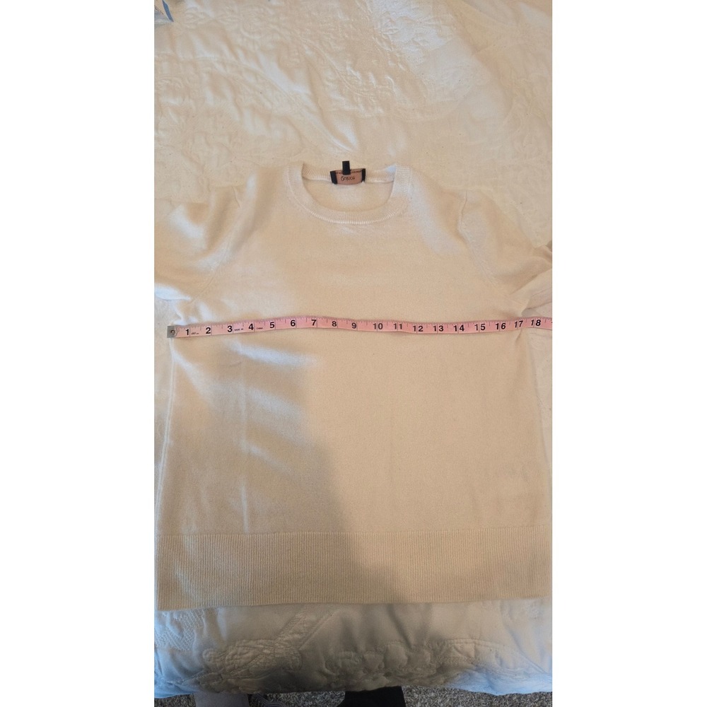 Quince Mongolian Cashmere Crewneck Sweater Ivory Cream Women Size Small - Picture 5 of 12